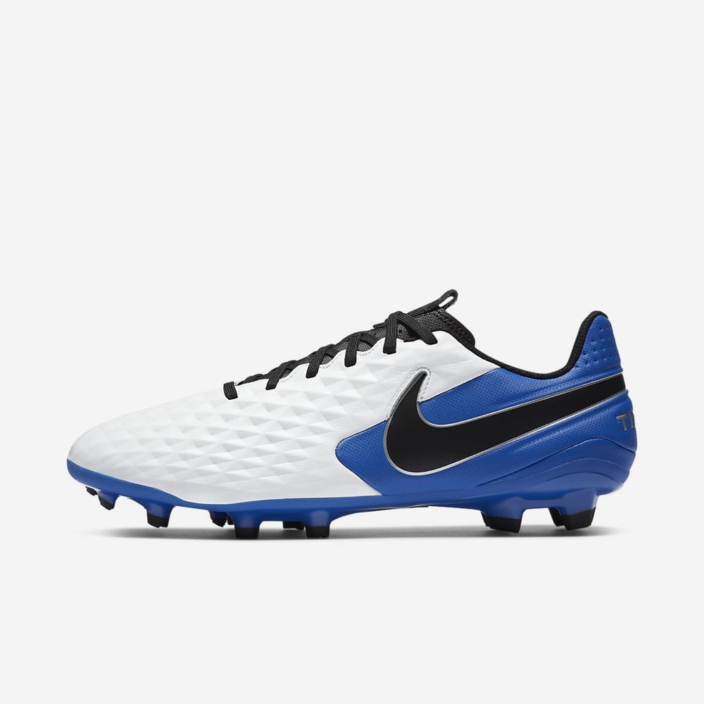 Crampon De Foot Nike Tiempo Legend 8 Academy MG Blanche 9507-421 White/Hyper Royal/Metallic Silver/Black Femme | FFQ-08351519